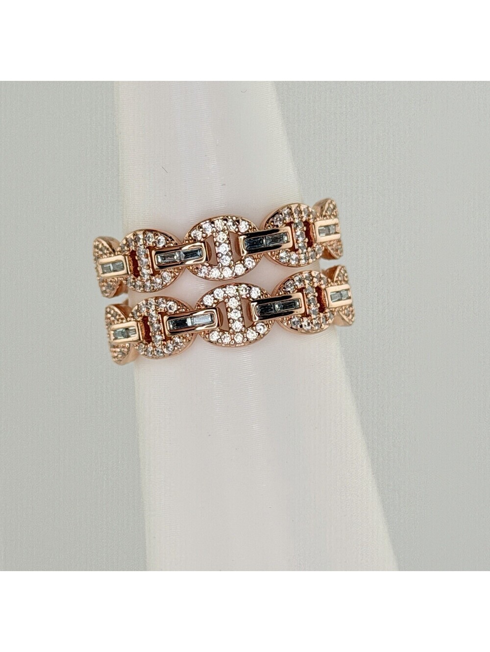 Bomb Party March Size 9 “The Charlotte Ring” Aquamarine on Rose Gold